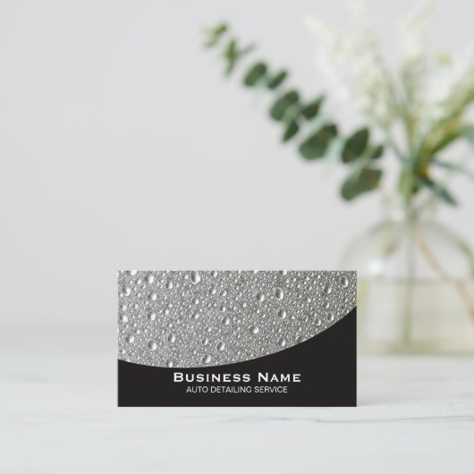 Auto - Detaillierung des Druckreinigungsdienstes Visitenkarte (Stehend Vorderseite)
