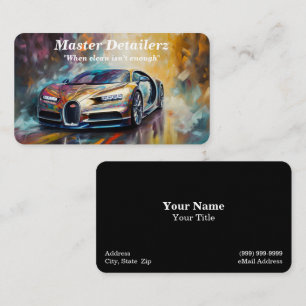 Auto Details / Reparatur Visitenkarte