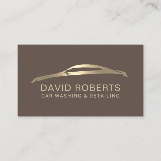 Auto Detection Automotive Car Reparatur Brown & Go Visitenkarte (Vorderseite)