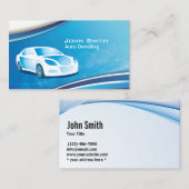 Auto Detection Car Reparatur Modern Blue Automotiv Visitenkarte (Vorne/Hinten)
