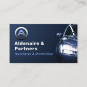 Auto Detection Car Wash Automotive Modern Blue Visitenkarte (Vorderseite)