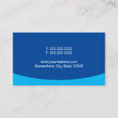 Auto Detection Car Wash Automotive Modern Blue Visitenkarte (Rückseite)