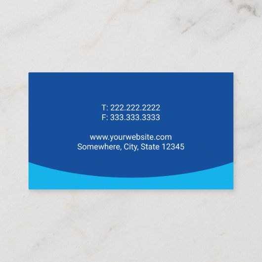 Auto Detection Car Wash Automotive Modern Blue Visitenkarte (Rückseite)