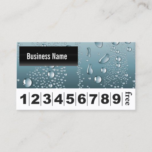 Auto Detection Car Wash Loyalty Punch Treuekarte (Vorderseite)