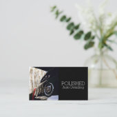 Auto Detection Car Wash Service Business Card Visitenkarte (Stehend Vorderseite)