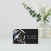 Auto Detection Car Wash Service Business Card Visitenkarte (Stehend Vorderseite)