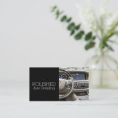 Auto Detection Car Wash Service Business Card Visitenkarte (Stehend Vorderseite)