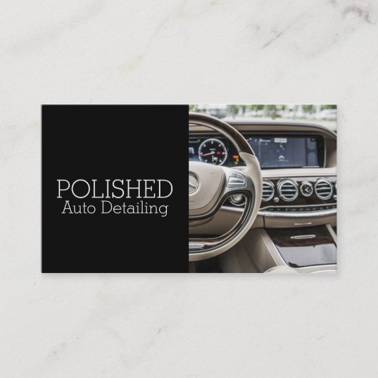 Auto Detection Car Wash Service Business Card Visitenkarte (Vorderseite)