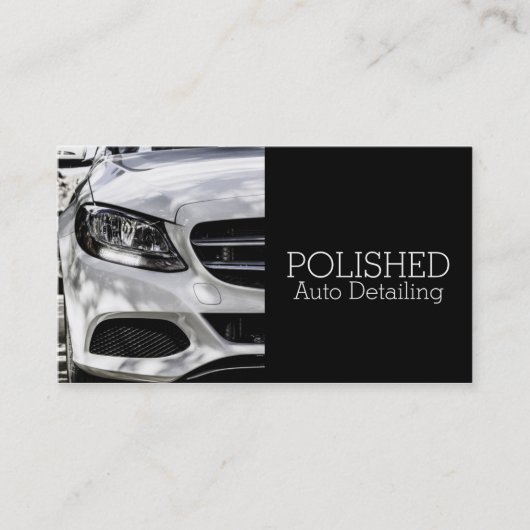 Auto Detection Car Wash Service Business Card Visitenkarte (Vorderseite)