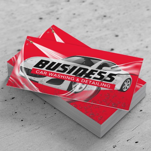 Auto Detection & Car WashRed Visitenkarte