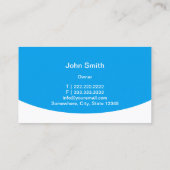 Auto Detection Modern Blue Schlicht Automotive Visitenkarte (Rückseite)