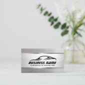 Auto Detection Modernes Metal Texture Automotive Visitenkarte (Stehend Vorderseite)