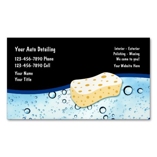Auto Detection Services Business Card Magnet (Vorderseite)