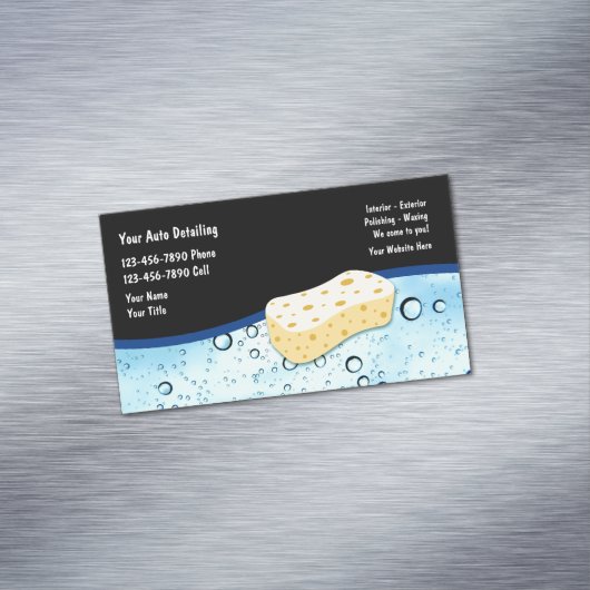 Auto Detection Services Business Card Magnet (Beispiel)