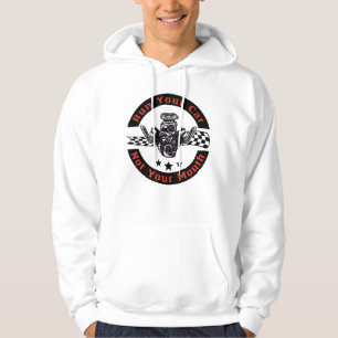 Auto-Drag Racing Fan Rennauto V8 Mechanik Hoodie