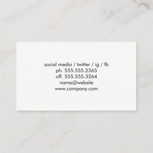 Auto-Driving-Logo Visitenkarte (Rückseite)