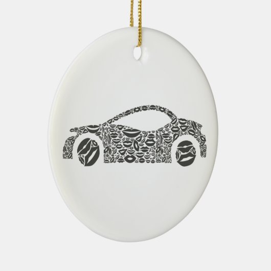 Auto eine Lippe Keramikornament (Rechts)