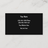 Auto-einzeln aufführengeschäfts-Karten Visitenkarte (Rückseite)