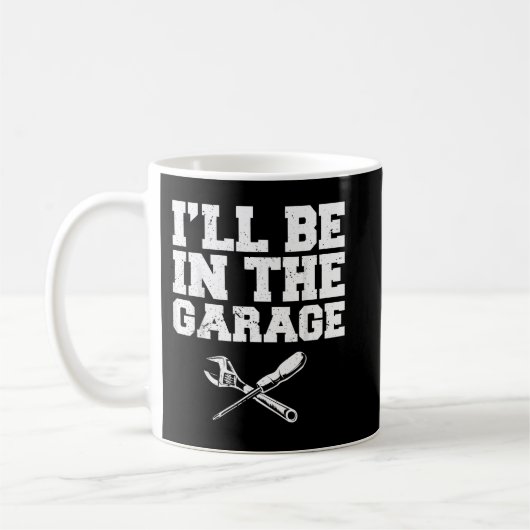 Auto-Enthusiast, dass ich im Garage-Automotor sein Kaffeetasse (Links)
