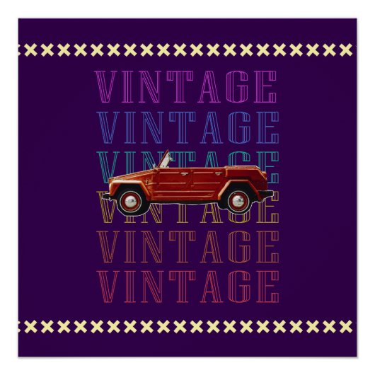 Auto fahren-vintage poster (Vorderseite)
