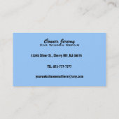 Auto-Fenster-Reparatur-Visitenkarten Visitenkarte (Rückseite)