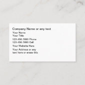 Auto-Fenster Tinting Business Cards Visitenkarte (Rückseite)