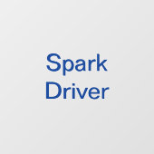 Auto-Fensterdekor für den Spark Delivery Driver Fensteraufkleber (Blatt)