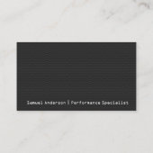 Auto Fix | Performance Autos | Mechanic Visitenkarte (Rückseite)