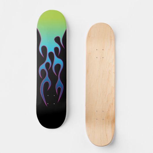 Auto-Flamme Skateboard (Vorderseite)