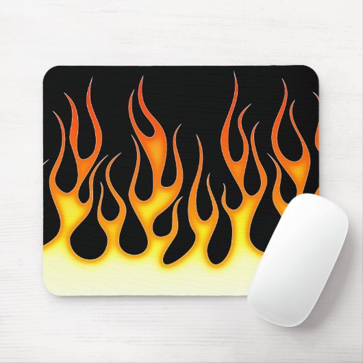 Auto-Flammen Mousepad (Mit Mouse)