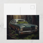 Auto-Forest-Postkarten Postkarte (Vorne/Hinten)