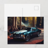 Auto-Forest-Postkarten Postkarte (Vorne/Hinten)