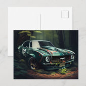 Auto-Forest-Postkarten Postkarte (Vorne/Hinten)