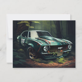 Auto-Forest-Postkarten Postkarte