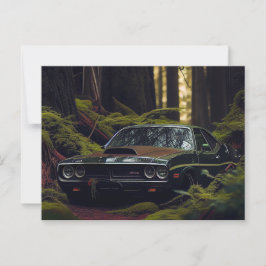 Auto-Forest-Postkarten Postkarte