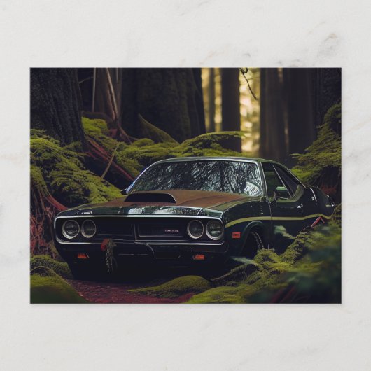 Auto-Forest-Postkarten Postkarte (Vorderseite)