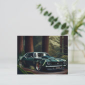 Auto-Forest-Postkarten Postkarte (Stehend Vorderseite)