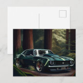 Auto-Forest-Postkarten Postkarte (Vorne/Hinten)