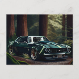 Auto-Forest-Postkarten Postkarte