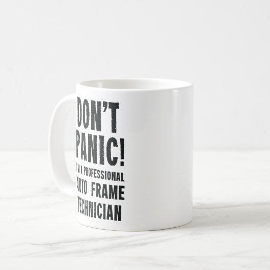Auto Frame Techniker Kaffeetasse (Vorderseite Links)