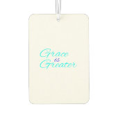 Auto Freshener - Grace ist größer Autolufterfrischer (Rückseite)