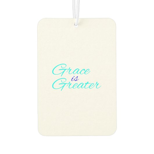 Auto Freshener - Grace ist größer Autolufterfrischer (Rückseite)