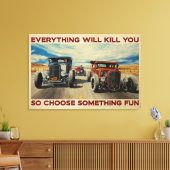 Auto Frisierte Auto alles wird dich Leinwand Poste (Insitu (Wohnzimmer))