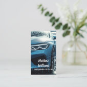 Auto für Autowäsche im Detail Visitenkarte (Stehend Vorderseite)