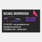 Auto für den Fahrer Rechteckiger Aufkleber (Vorderseite)