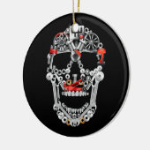 Auto für die Garage mit Schraubenschlüssel Keramik Ornament (Links)