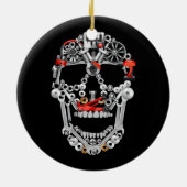 Auto für die Garage mit Schraubenschlüssel Keramik Ornament (Hinten)