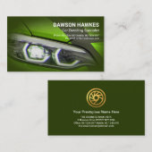 Auto für grüne Sportwagen Visitenkarte (Vorne/Hinten)