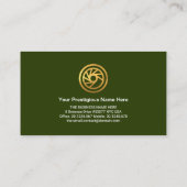 Auto für grüne Sportwagen Visitenkarte (Rückseite)