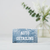 Auto für kreative Frozen-Eistypografie Visitenkarte (Stehend Vorderseite)